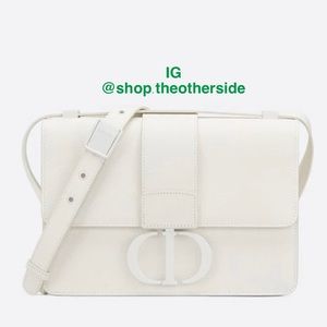 Dior 30 Montaigne Bag in Chalk White Ultramatte